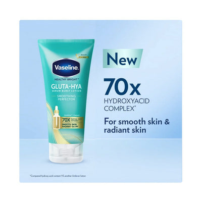 Vaseline Healthy Bright Gluta-Hya Serum Burst Lotion, For Face & Body, 300ml