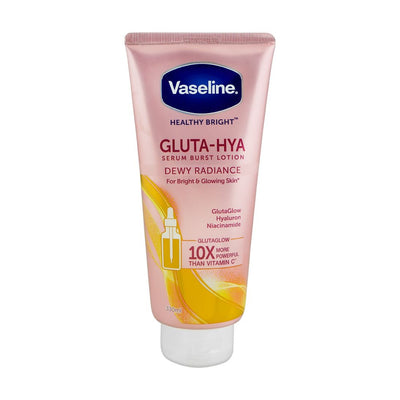 Vaseline Healthy Bright Gluta-Hya Dewy Radiance Serum Burst Body Lotion, 330ml