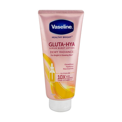 Vaseline Healthy Bright Gluta-Hya Dewy Radiance Serum Burst Body Lotion, 330ml