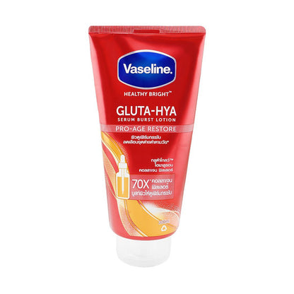Vaseline Healthy Bright Gluta-Hya Pro-Age Restore Serum Burst Lotion, For Dewy Skin, 300ml