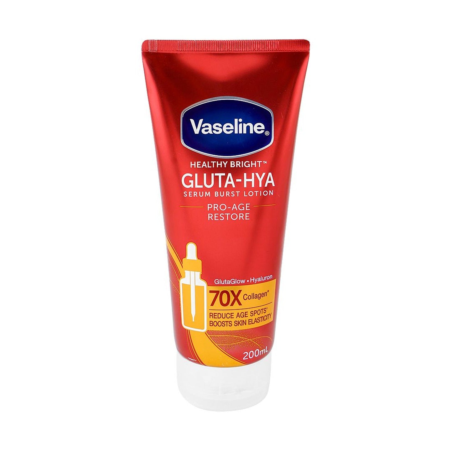 Vaseline Healthy Bright Gluta-Hya Pro-Age Restore Serum Burst Lotion  Glutaglow & Hyaluron  Anti-Aging  200ml