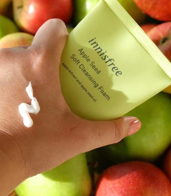 Innisfree Apple Seed Cleansing Foam, Glycerin & Lauric Acid, For All Types of Skin, 150g