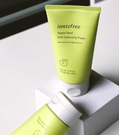 Innisfree Apple Seed Cleansing Foam, Glycerin & Lauric Acid, For All Types of Skin, 150g