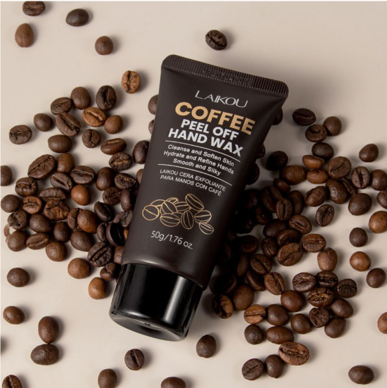 Laikou Coffee Peel Off Hand Wax, Ascorbic Acid, Caffeine, For Dry & Rough Skin, 50g, LK99695A