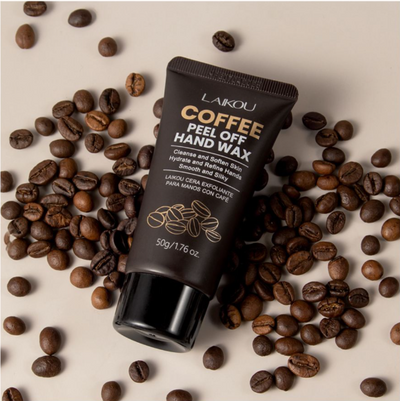Laikou Coffee Peel Off Hand Wax, Ascorbic Acid, Caffeine, For Dry & Rough Skin, 50g, LK99695A