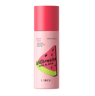 Laikou Watermelon AHA & BHA Facial Toner, Lactic Acid, Salicylic Acid, For All Types Of Skin, 100ml, LK32265A