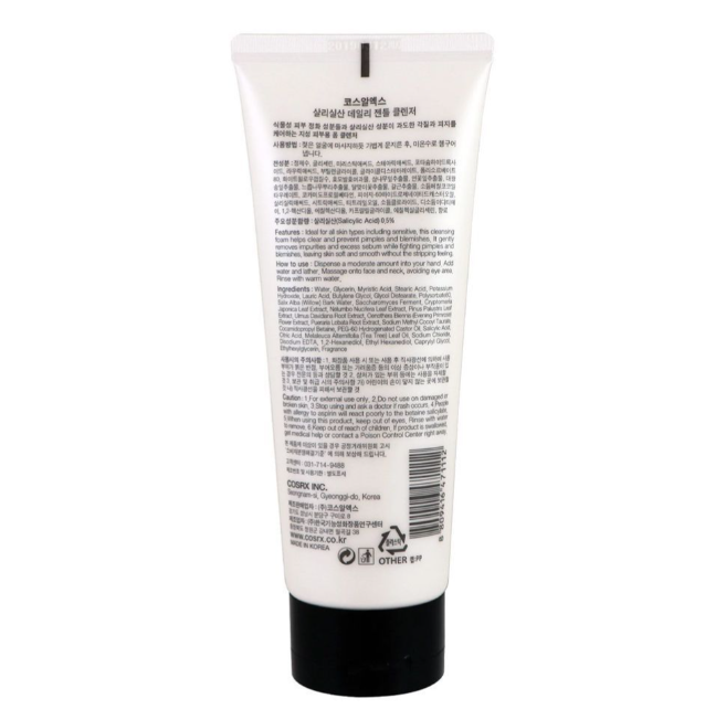 COSRX Daily Gentle Cleanser, Salicylic Acid, For Dry & Sensitive Skin, 150ml