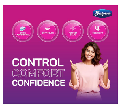 Bodyform Cushion Soft Overnight Maxi Sanitary Pads With Wings  8-Pack