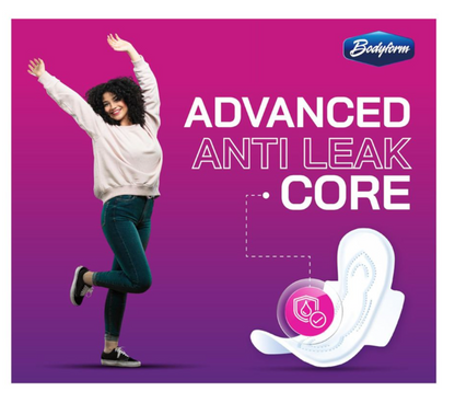 Bodyform Cushion Soft Overnight Maxi Sanitary Pads With Wings  8-Pack