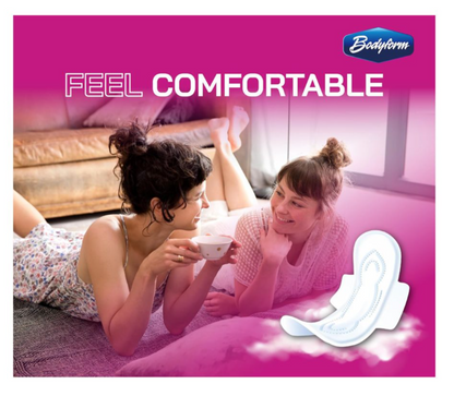 Bodyform Cushion Soft Overnight Maxi Sanitary Pads With Wings  8-Pack
