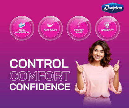 Bodyform Cushion Soft Long Maxi Sanitary Pads With Wings  10-Pack