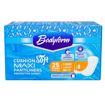 Bodyform Cushion Soft Long Maxi Pantiliners  25-Pack