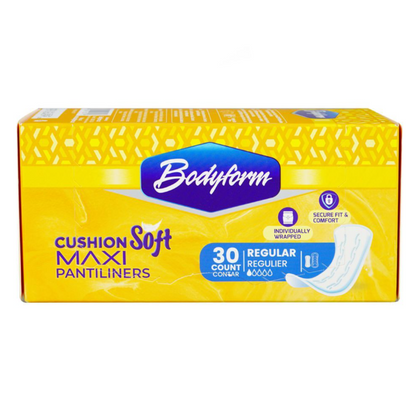 Bodyform Cushion Soft Regular Maxi Pantiliners  30-Pack