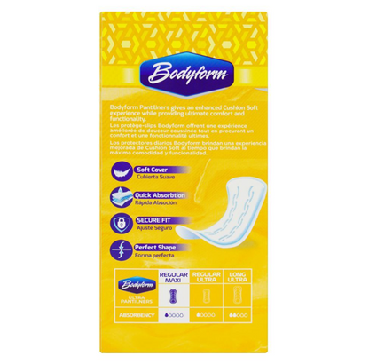 Bodyform Cushion Soft Regular Maxi Pantiliners  30-Pack
