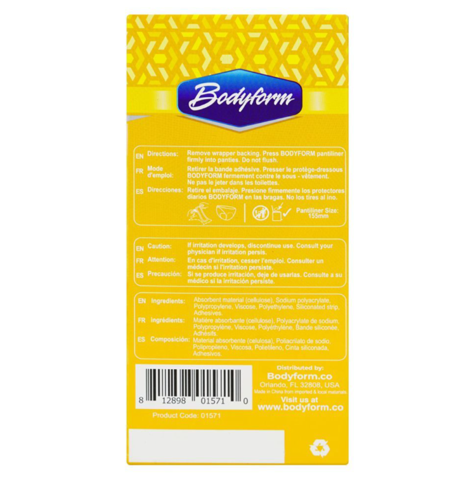 Bodyform Cushion Soft Regular Maxi Pantiliners  30-Pack