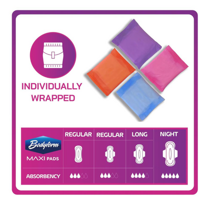 Bodyform Cushion Soft Regular Maxi Sanitary Pads With Wings  12-Pack