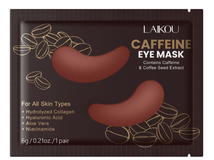 Laikou Caffeine Eye Mask, Niacinamide, Hyaluronic Acid, For All Types Of Skin, 6g, LK33613A