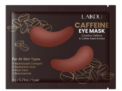 Laikou Caffeine Eye Mask, Niacinamide, Hyaluronic Acid, For All Types Of Skin, 6g, LK33613A