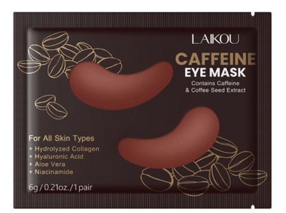 Laikou Caffeine Eye Mask, Niacinamide, Hyaluronic Acid, For All Types Of Skin, 6g, LK33613A