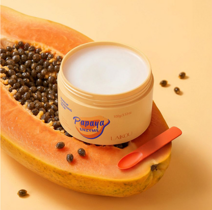 Laikou Papaya Enzyme Makeup Cleansing Balm, Shea Butter, Vitamin E, For Radiant Skin, 100g, LK32241A