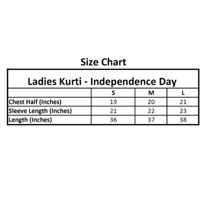 Basix Independence Day Landmarks Kurti For Women, With Mask & Hair Band