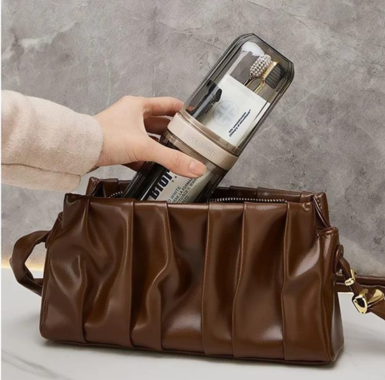 Portable Travel Toothbrush 2-In-1 Case With Cup
