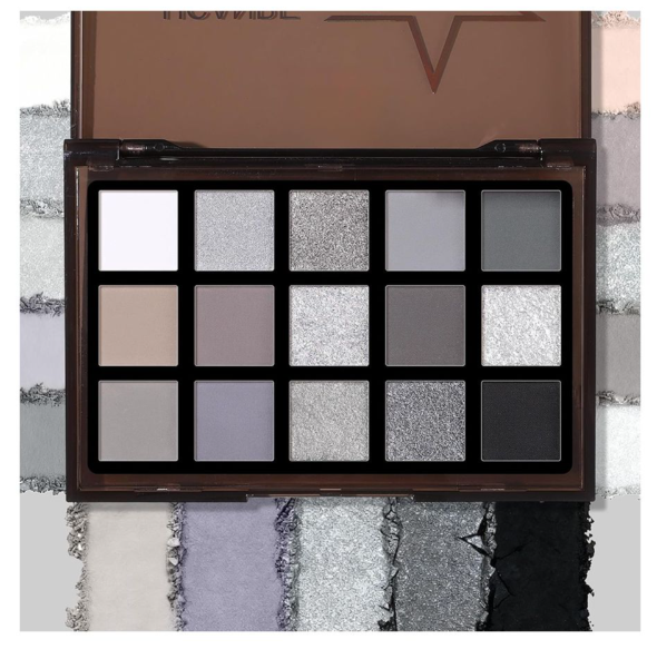 Ucanbe Black Meteors Eyeshadow Palette, 15-Pack, STUB061_09