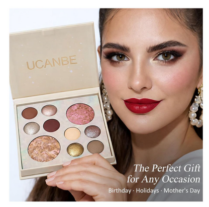 Ucanbe Baked Beauty Face Palette, Waterproof, 10-Pack, STUB203
