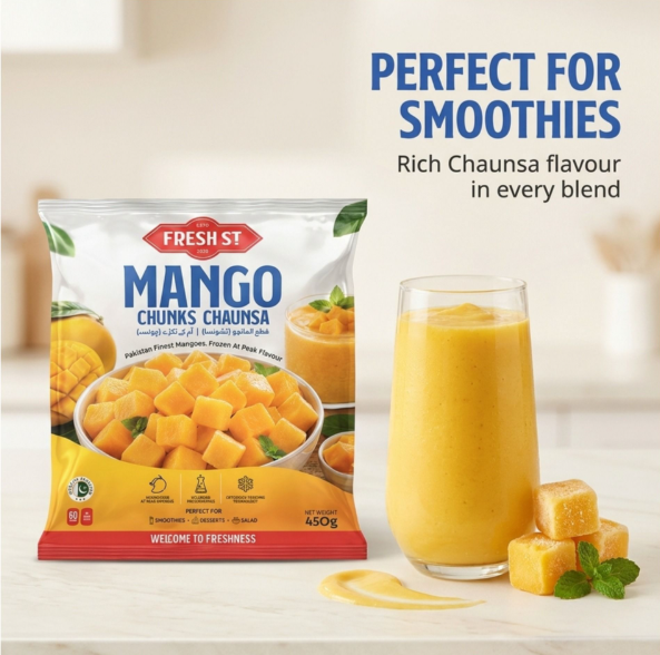 Fresh Street Mango Chunks, Chaunsa, 450g