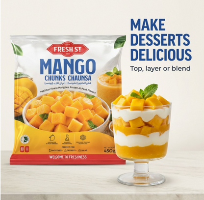 Fresh Street Mango Chunks, Chaunsa, 450g