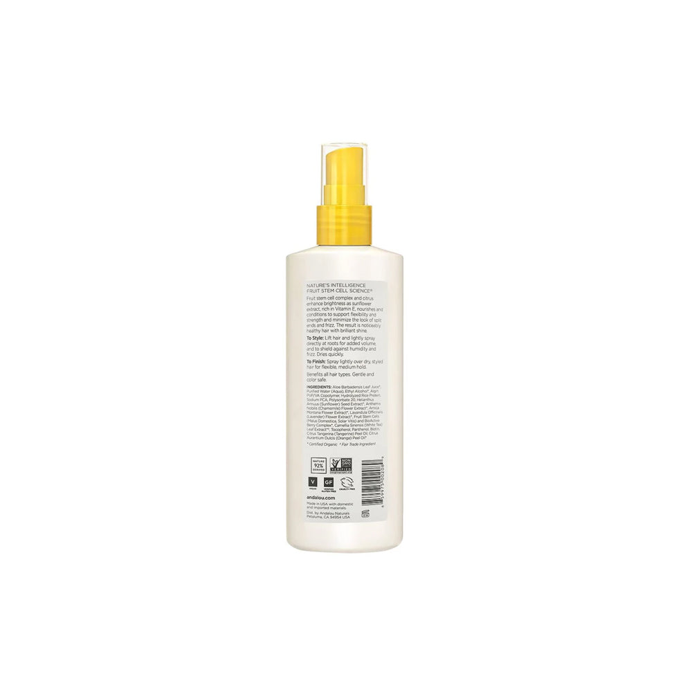 Andalou Sunflower & Citrus Medium Hold Hair Spray, 242ml