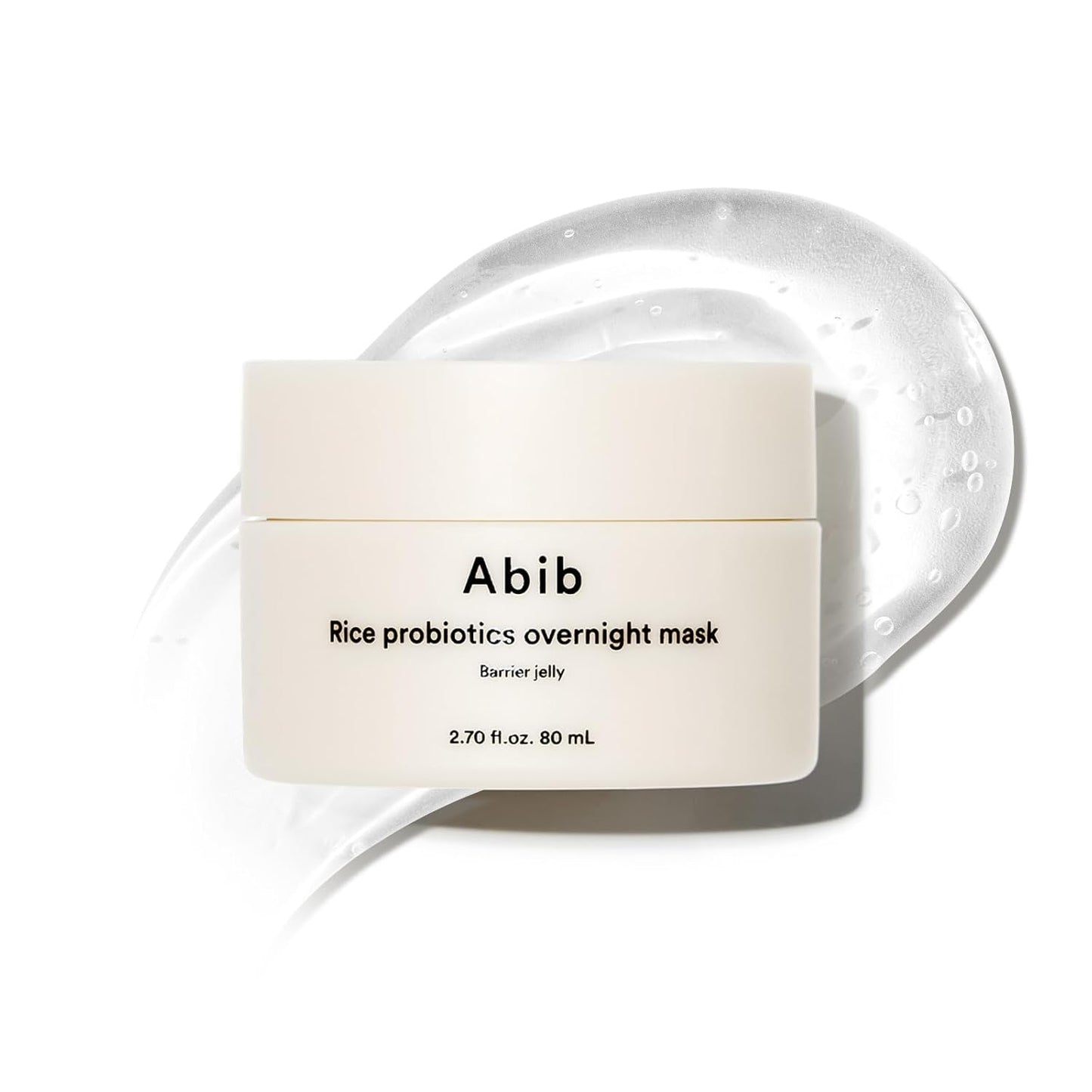 Abib Rice Probiotics Barrier Jelly Overnight Mask, Overnight Repair &amp; Hydration Care, Rice Extract, 80ml