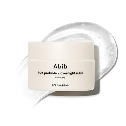 Abib Rice Probiotics Barrier Jelly Overnight Mask, Overnight Repair &amp; Hydration Care, Rice Extract, 80ml