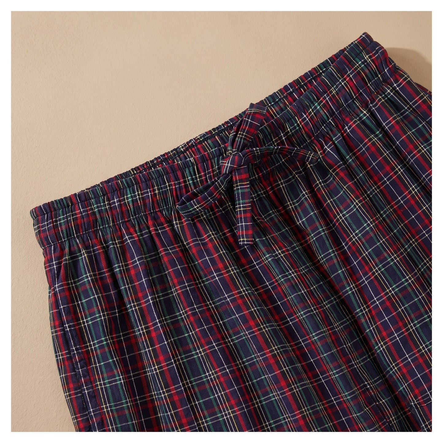 Basix Men's Checkered Trouser Black & Red Multi Colored MT-954