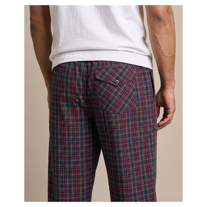 Basix Men's Checkered Trouser Black & Red Multi Colored MT-954