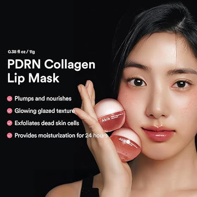 Abib PDRN Collagen Lip Mask Glazed Jelly, Overnight Repair & Hydration Care, PDRN, Collagen, 11g