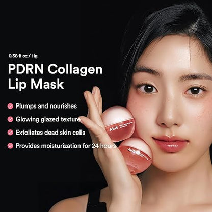 Abib PDRN Collagen Lip Mask Glazed Jelly, Overnight Repair &amp; Hydration Care, PDRN, Collagen, 11g