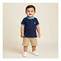 Basix Infant Monster At A Party Polo with Self Collar, 2654
