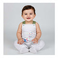 Basix Infant Cross Button Dungaree, 6002