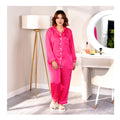 Basix Women's Silk Loungewear, 2-Piece, Hot Pink, SW-117