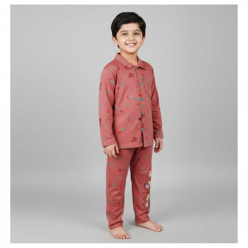 Basix Boys Piping Night Suit, 6046