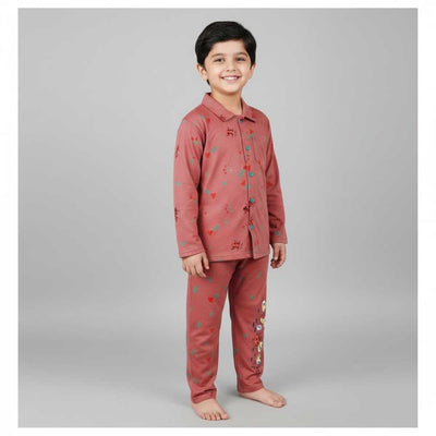 Basix Boys Piping Night Suit, 6046