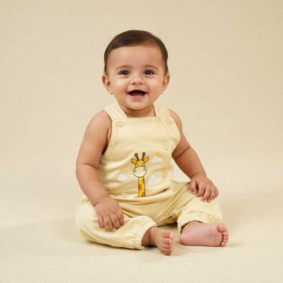 Basix Infant Cross Button Dungaree, 5958