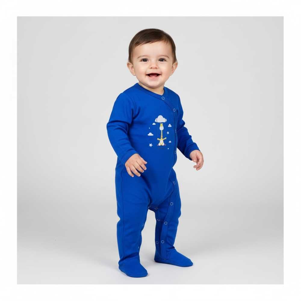 Basix Infant Cross Button Night Suit, 5969