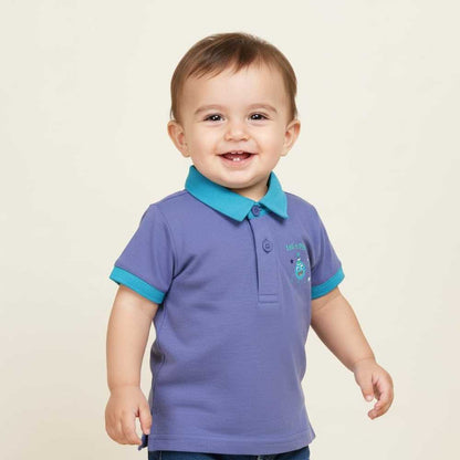 Basix Infant Monster At A Party Polo with Self Collar, 2665