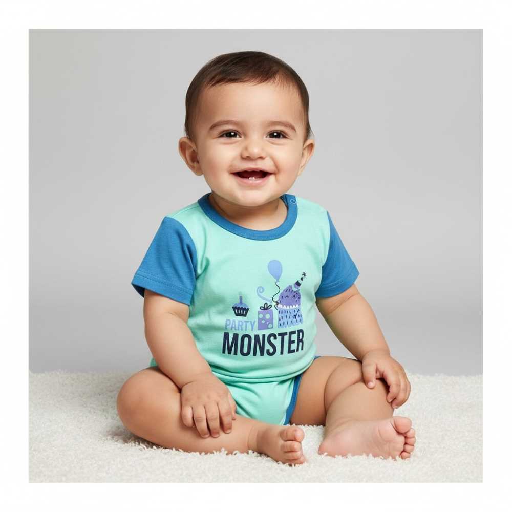 Basix Infant Monster At A Party Short Sleeve Tee  2650