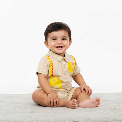 Basix Infant Self Collar Polo T-Shirt  5964