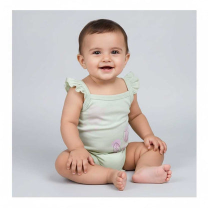 Basix Infant Sleeveless Frill Bodysuit, 6016