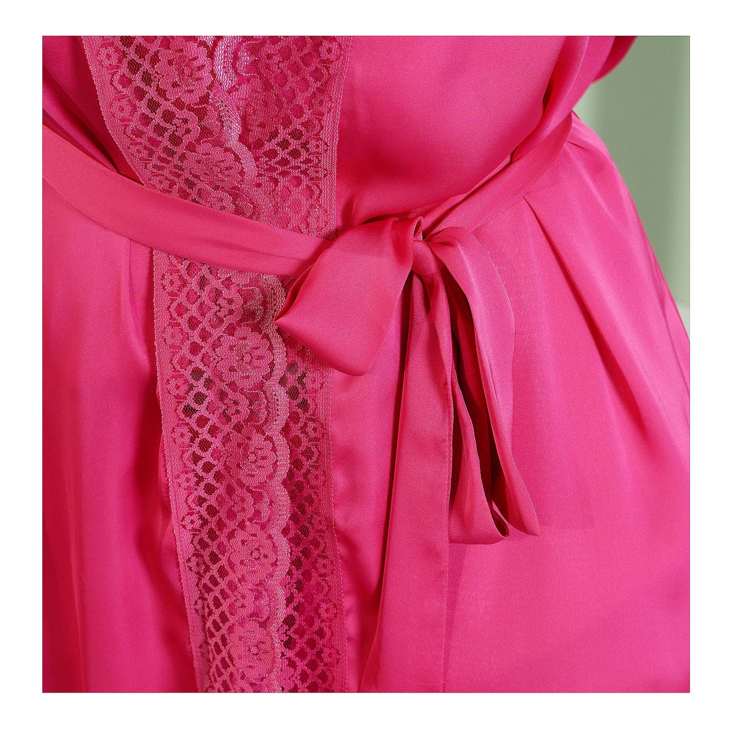 Basix Hot Pink 3-Piece Cami Set Bundle, 1 Cami Top + 1 Short + 1 Gown, CB-208