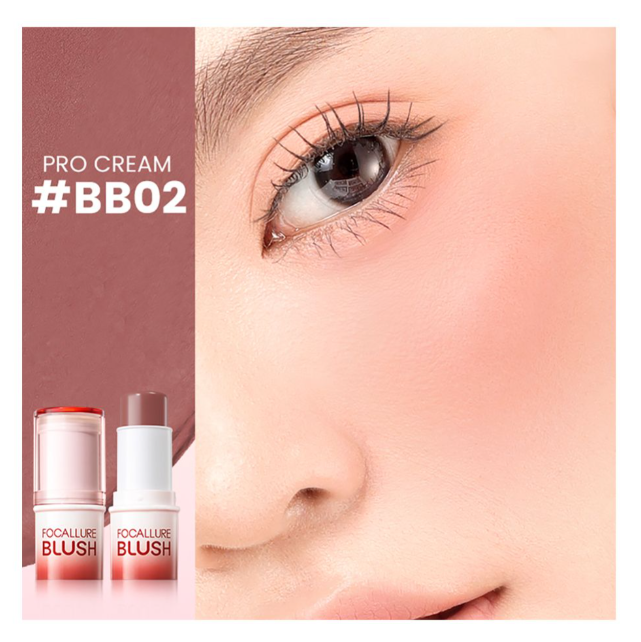 Focallure Soft Blush Cream, Waterproof, BB02 FA-F42 EN-FA-F42-BB02-1